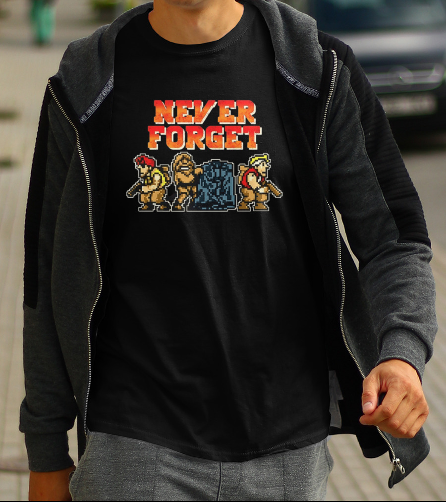 Contra Bill And Lance Never Forget Retro Pixel T-Shirt