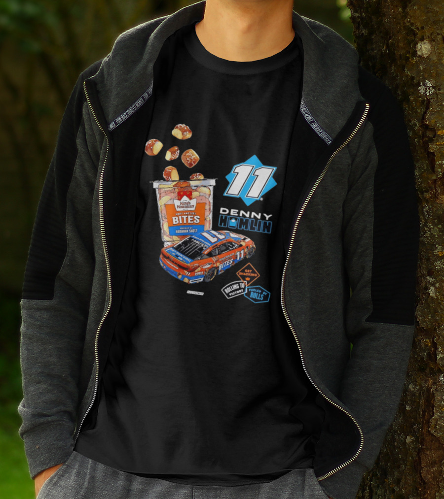 Denny Hamlin 11 Kings Hawaiian Soft Pretzel Bites Joe Gibbs Racing NASCAR T-Shirt
