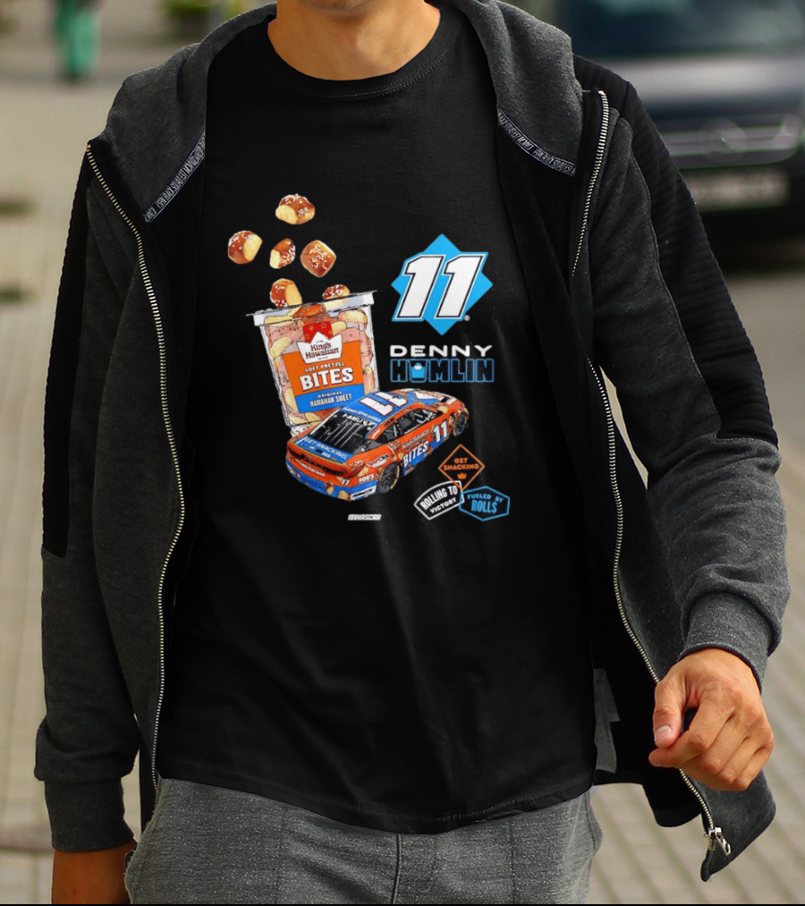 Denny Hamlin 11 Kings Hawaiian Soft Pretzel Bites Joe Gibbs Racing NASCAR T-Shirt