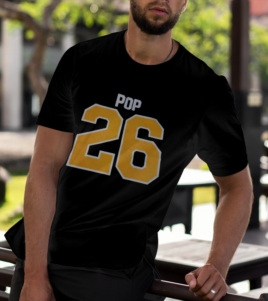 Gregg Popovich San Antonio Spurs NBA Pop 26 T-Shirt