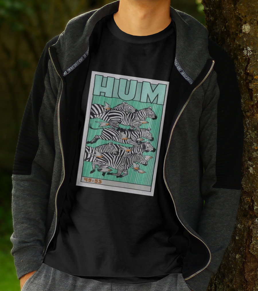 Hum Band Tour 2026 Concert Zebras 45:53 T-Shirt
