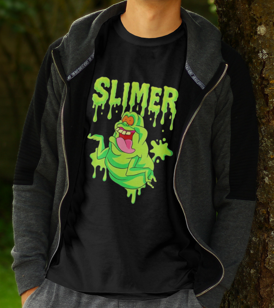 Ghostbusters Slimer Green Ectoplasm Dripping Slime T-Shirt