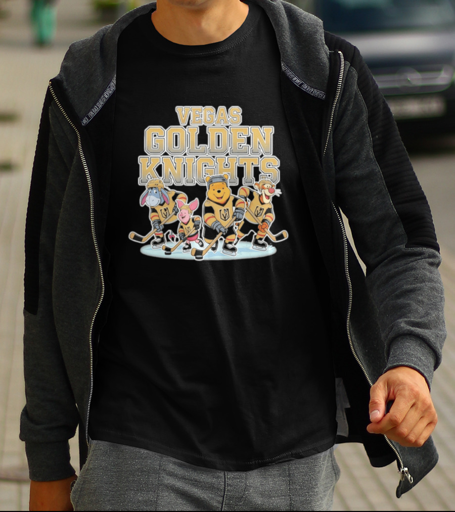 Winnie The Pooh Disney Vegas Golden Knights Hockey NHL 2026 T-Shirt