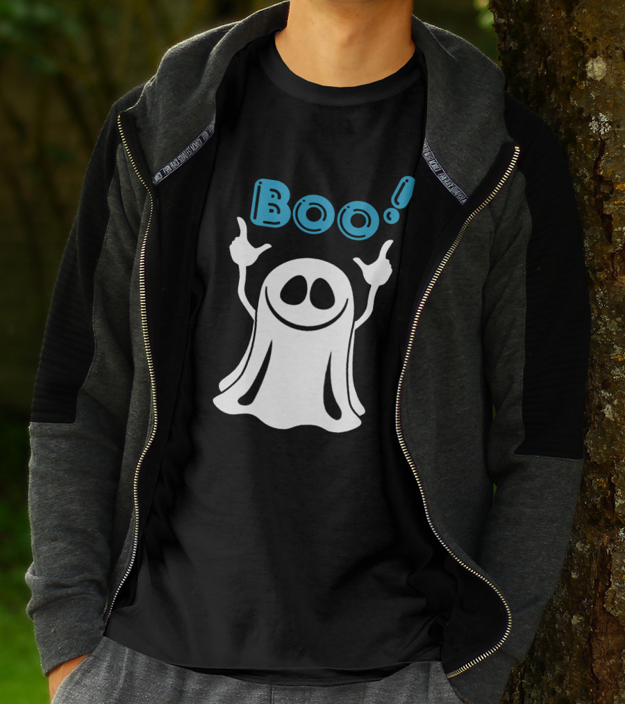 Boo Ghost Spooky Halloween Fun T-Shirt