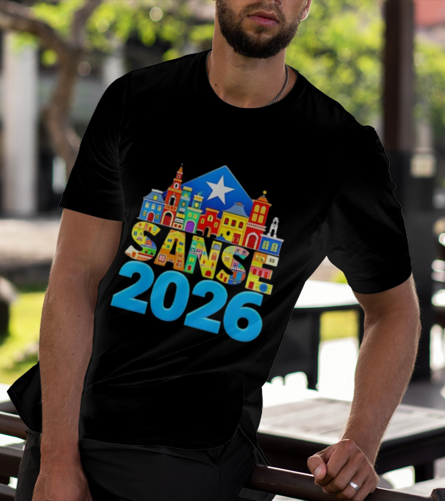 Sanse 2026 Balcones De Cora San Sebastian Festival San Juan T-Shirt