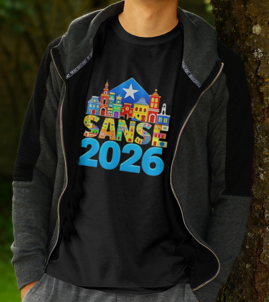 Sanse 2026 Balcones De Cora San Sebastian Festival San Juan T-Shirt