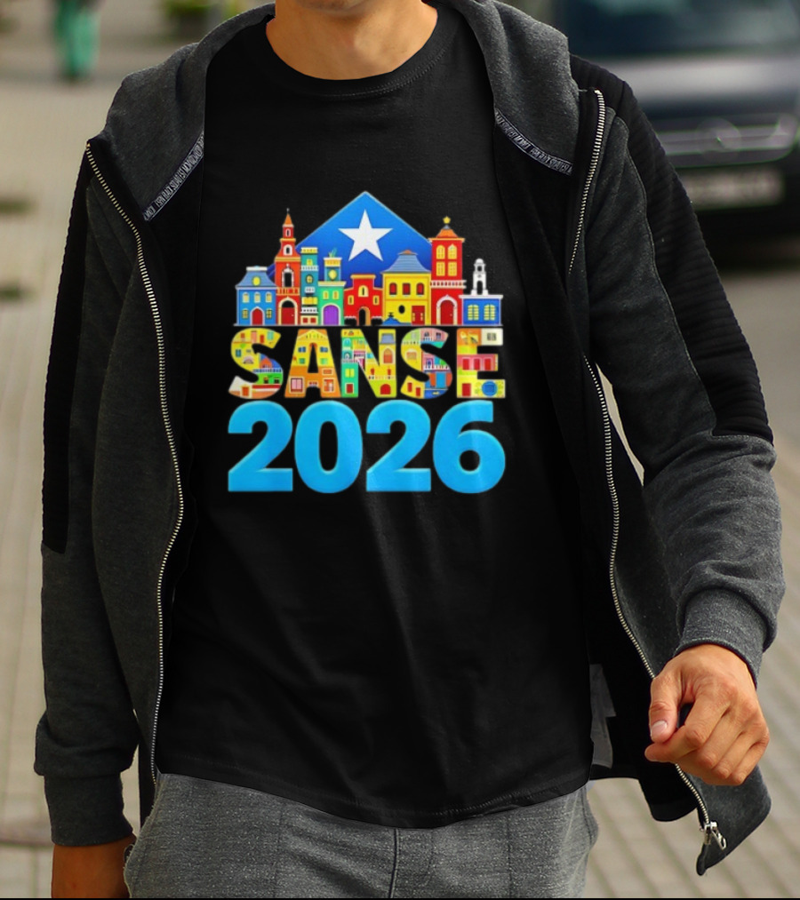 Sanse 2026 Balcones De Cora San Sebastian Festival San Juan T-Shirt