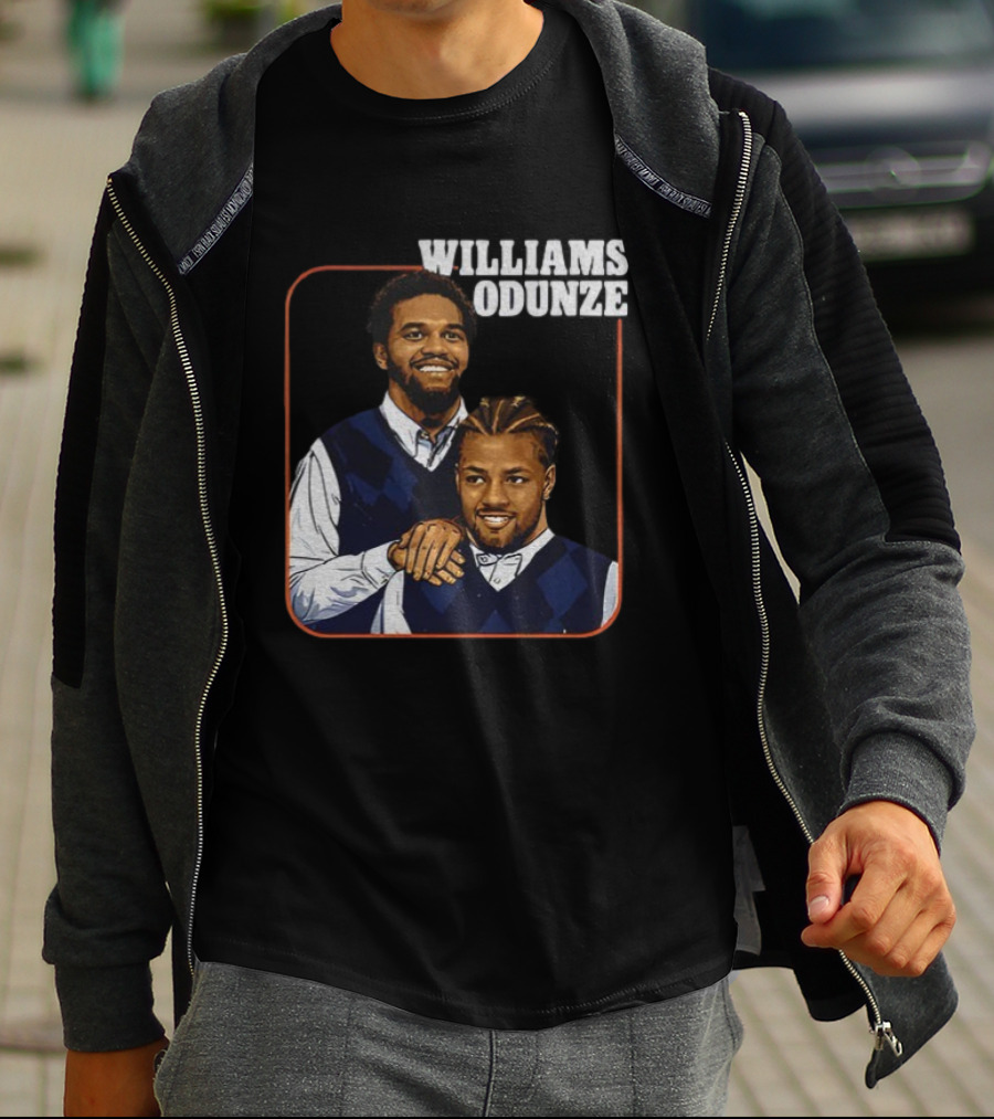 Caleb Williams Rome Odunze Vintage Step Brothers Bears T-Shirt