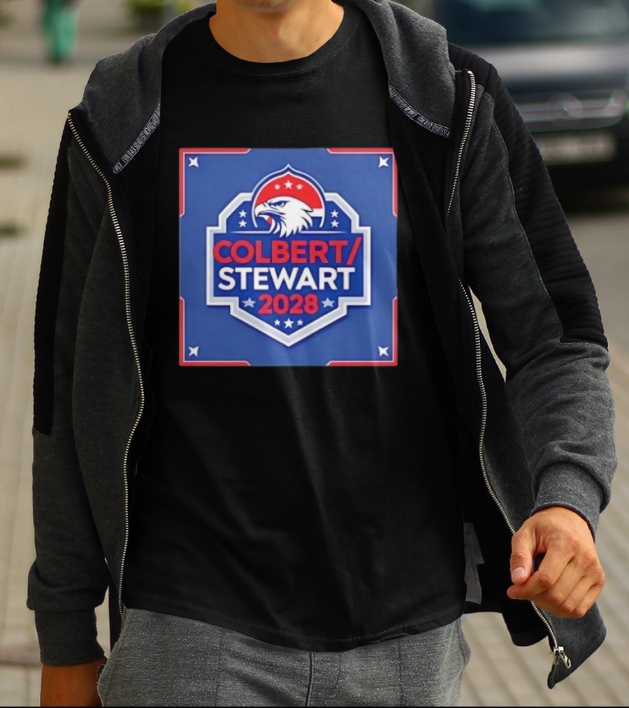 Colbert Stewart 2028 Eagle Stars Badge T-Shirt