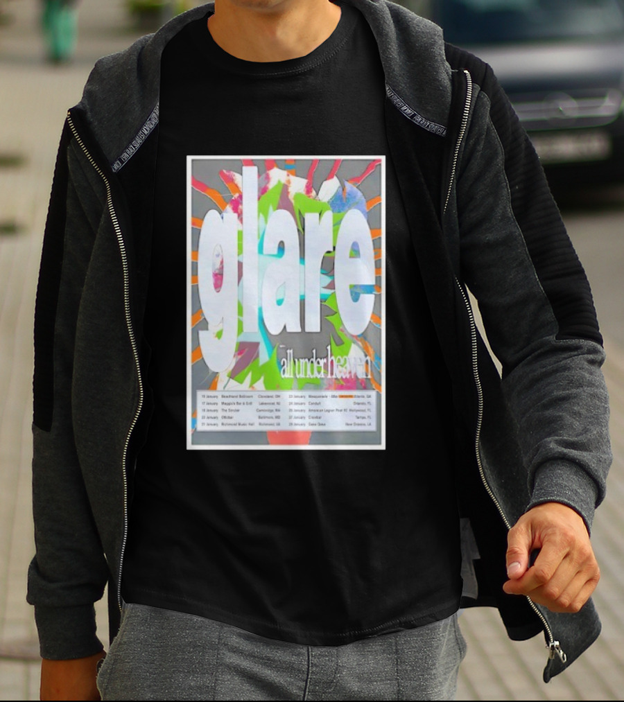 Glare January All Under Heaven 2026 Tour T-Shirt