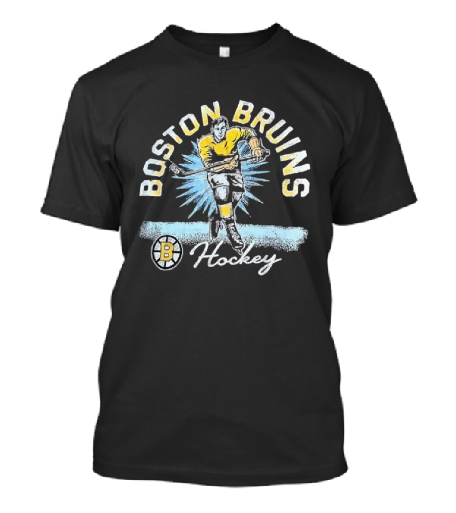 Boston Bruins Hockey NHL Vintage Retro Player Graphic T-Shirt