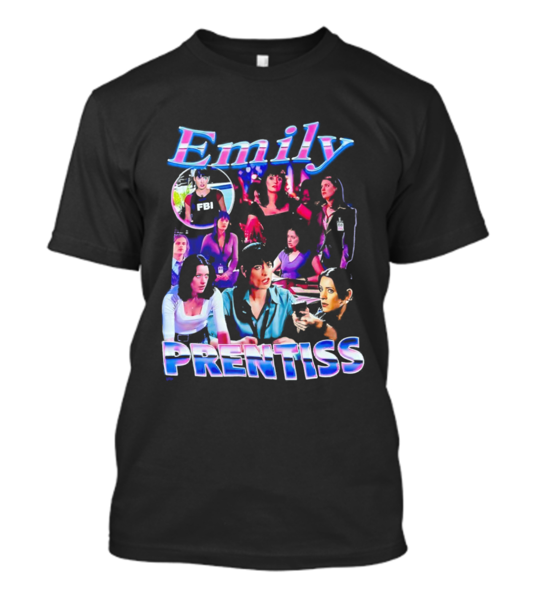 Emily Prentiss FBI Criminal Minds Collage T-Shirt