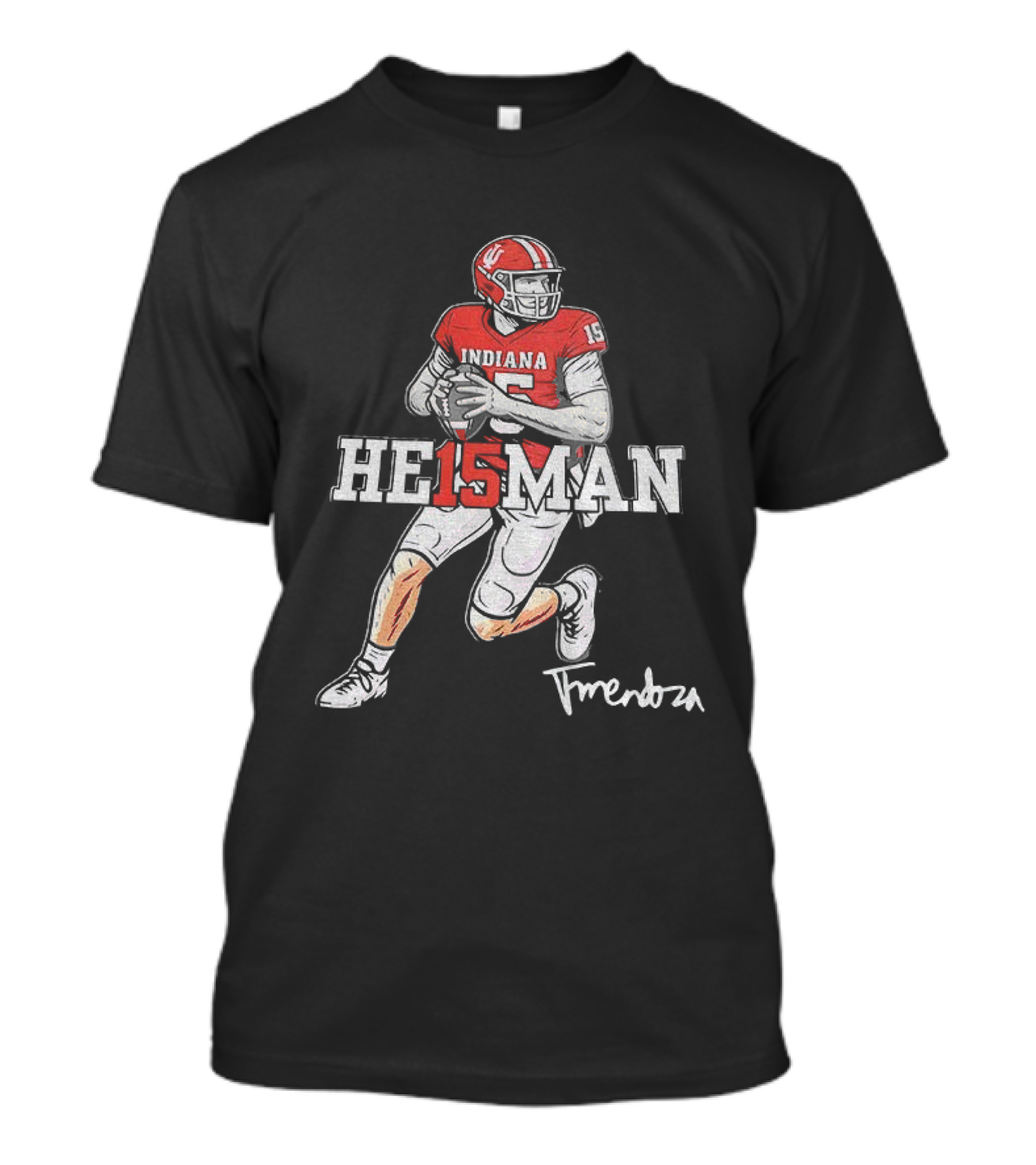 Indiana Hoosiers He15man Football Signature Player Sketch T-Shirt