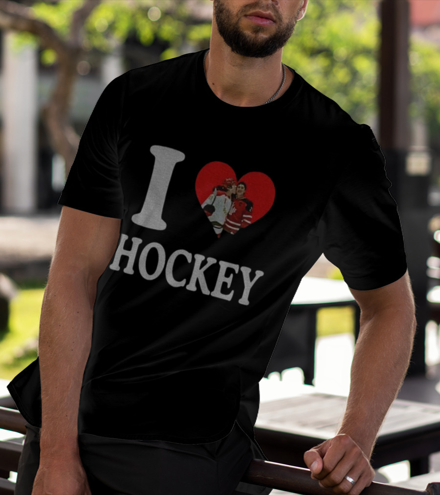 Ilya Rozanov Shane Hollander I Love Hockey Rivalry T-Shirt