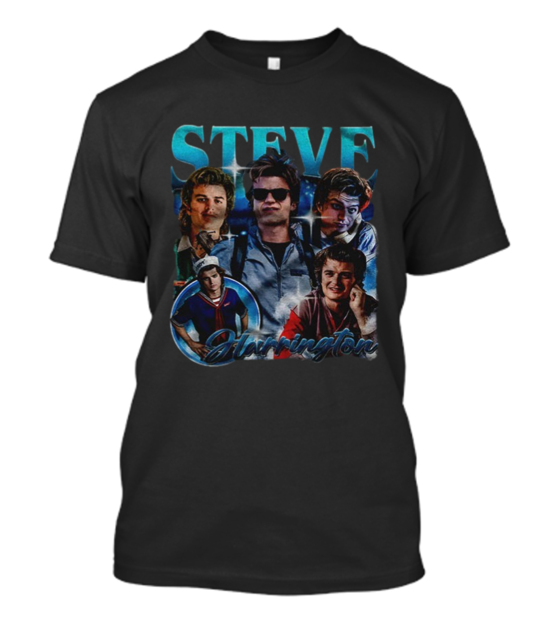 Steve Harrington Vintage Bootleg TV Series Collage T-Shirt