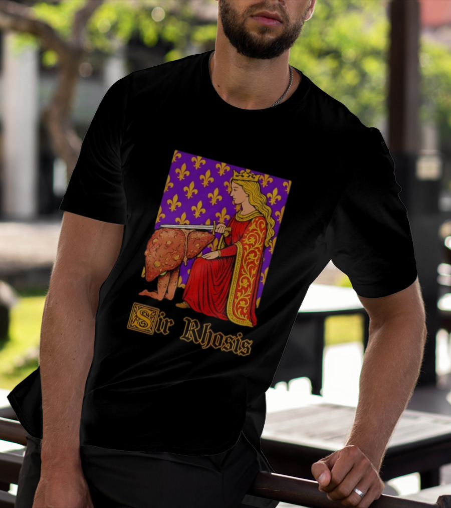 Sir Rhosis Regal Medieval Knight Humorous RuneScape Pun T-Shirt