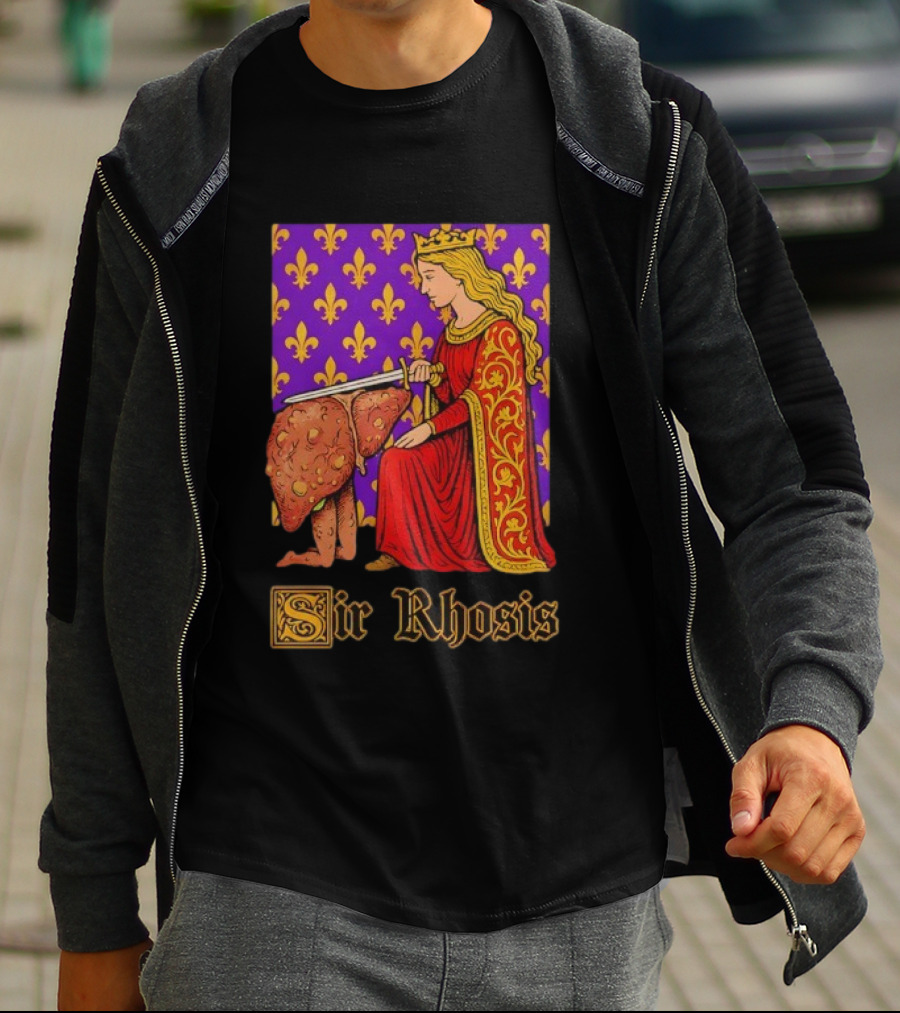 Sir Rhosis Regal Medieval Knight Humorous RuneScape Pun T-Shirt