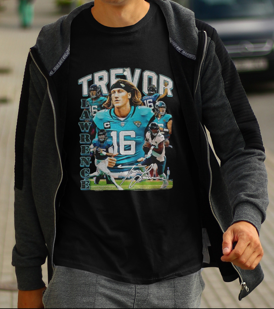 Trevor Lawrence 16 Jacksonville Jaguars Football Vintage T-Shirt