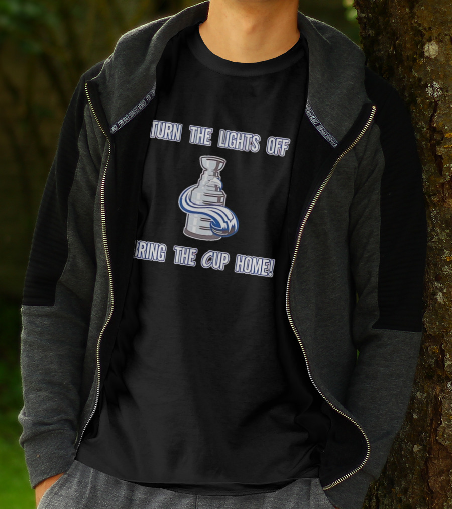 Turn The Lights Off Bring The Cup Home Colorado Avalanche Hockey Stanley Cup T-Shirt
