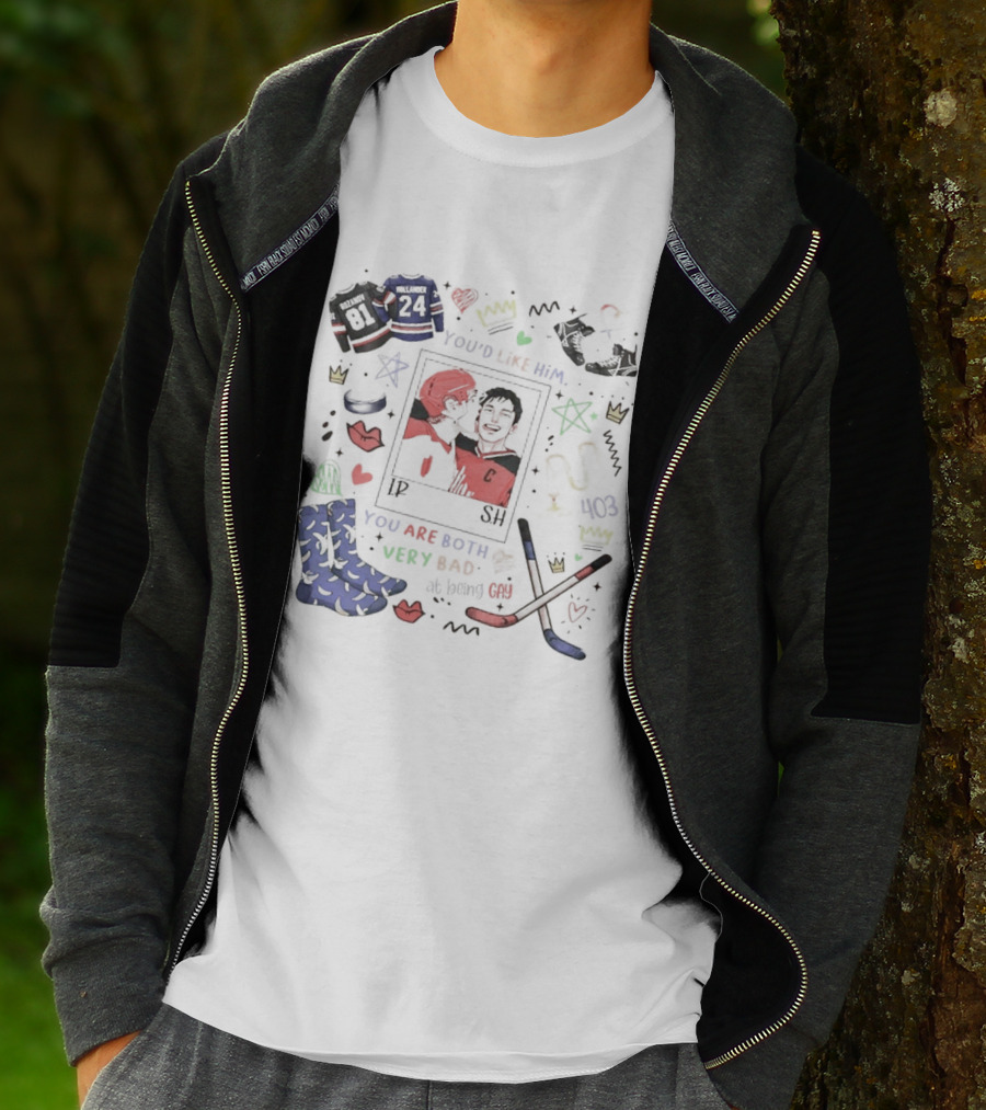 Ilya Rozanov Shane Hollander Hockey You'd Like Him You Are Both Very Bad T-Shirt