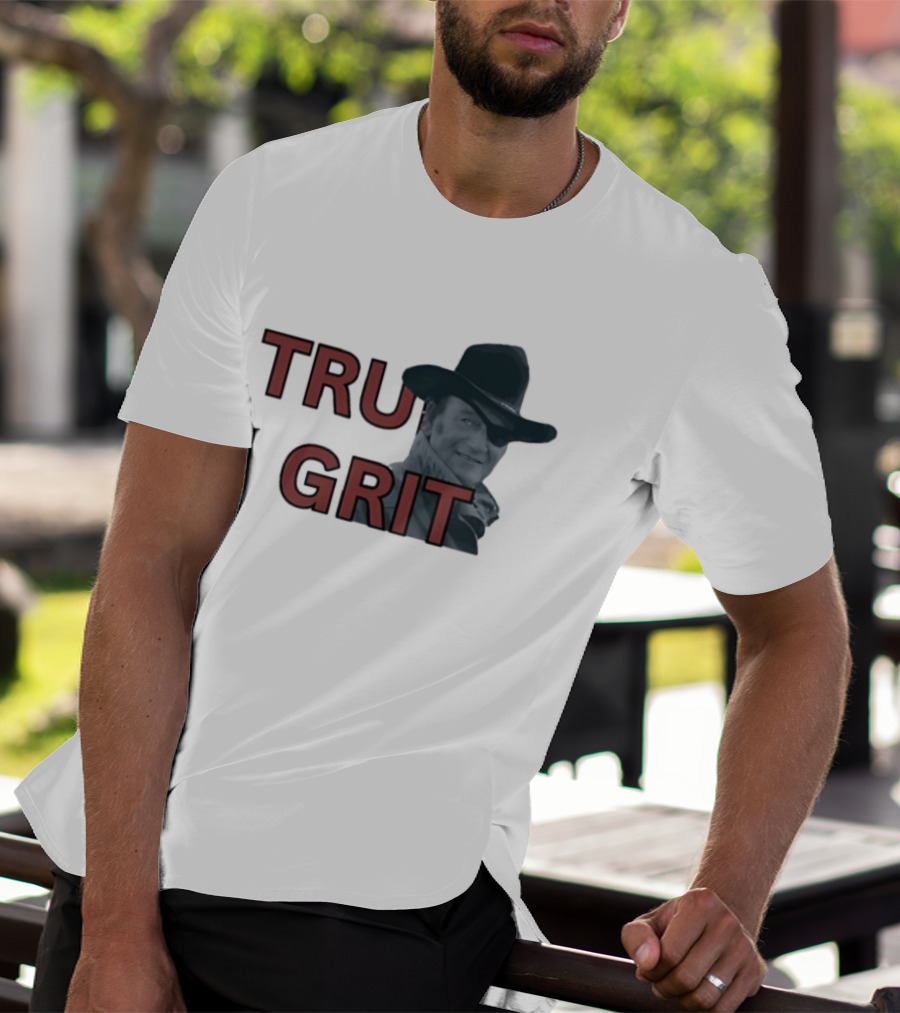 True Grit Marshal Reuben J. Cogburn Cowboy Movie Icon T-Shirt