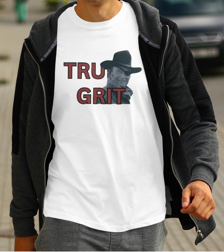 True Grit Marshal Reuben J. Cogburn Cowboy Movie Icon T-Shirt