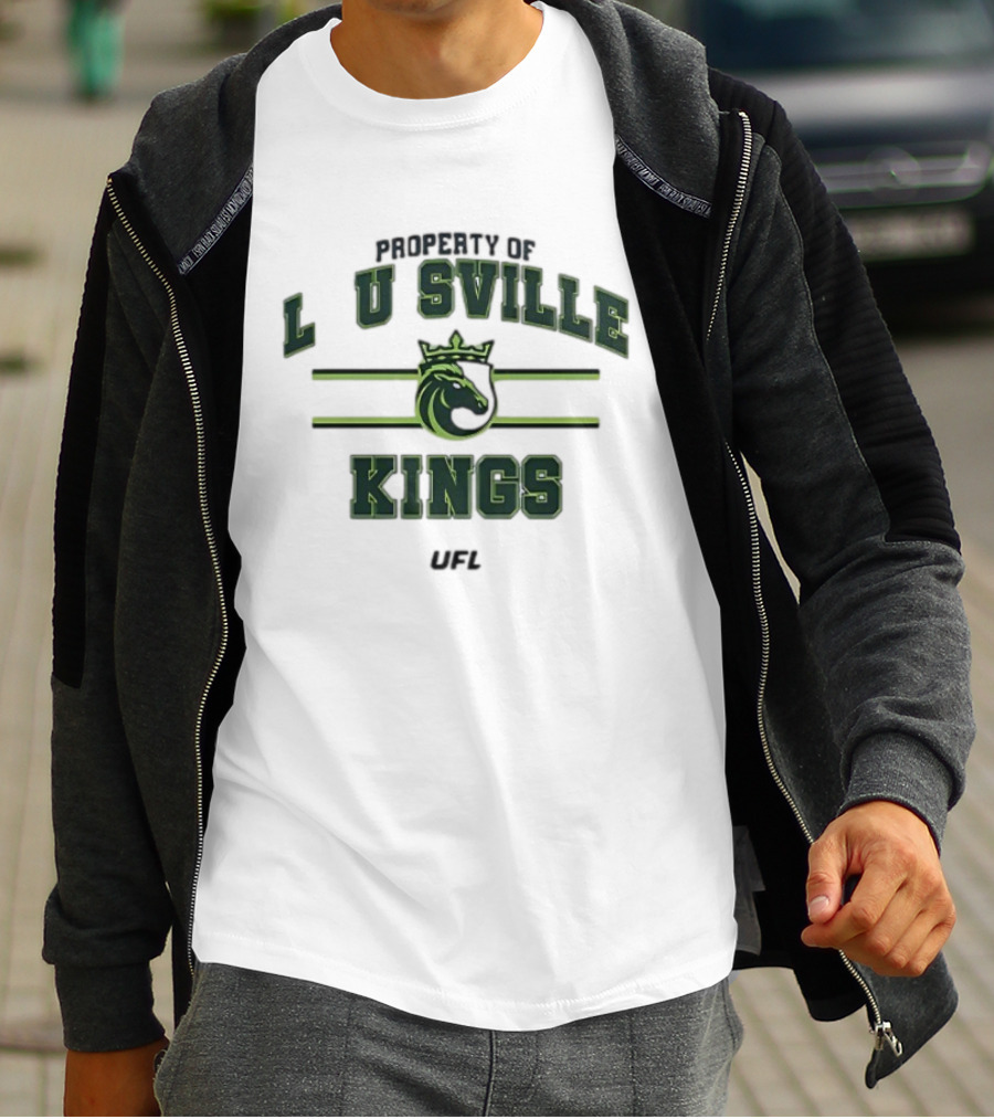 Property Of Louisville Kings UFL Team Sports Emblem T-Shirt