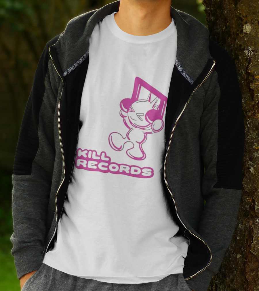 Lil Killa Kill Records Radio Icon With Music Notes T-Shirt