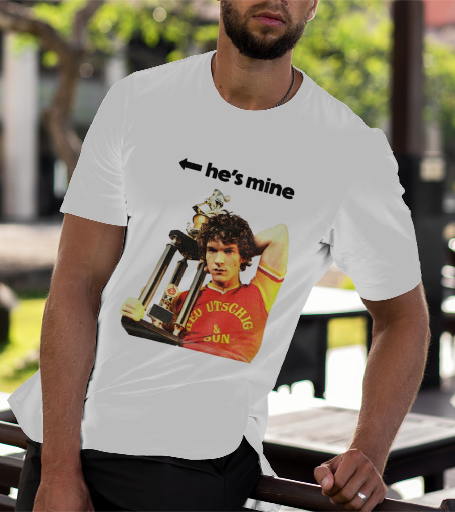 He's Mine Retro Trophy Winner Theo Utschig & Son Heated Rivalry T-Shirt
