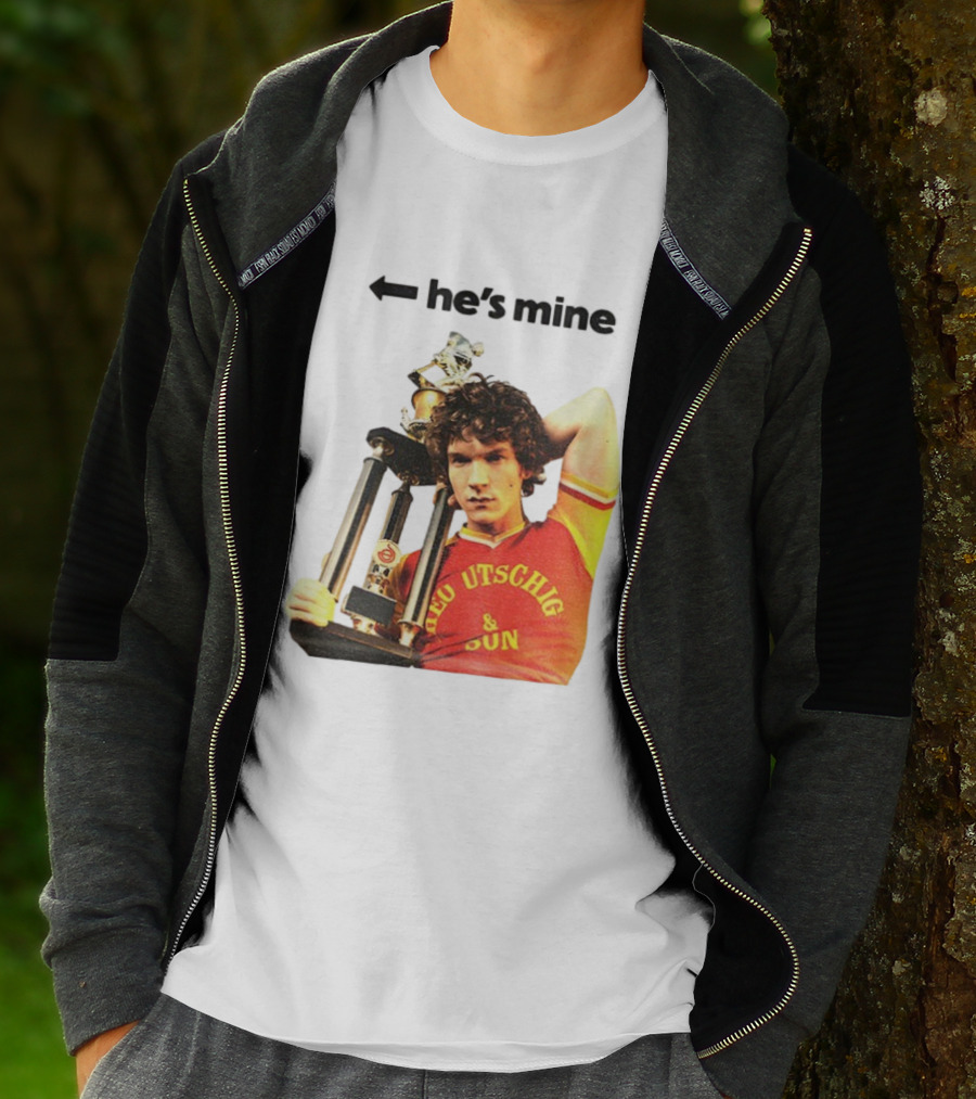 He's Mine Retro Trophy Winner Theo Utschig & Son Heated Rivalry T-Shirt