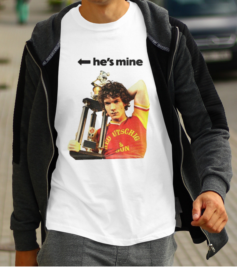 He's Mine Retro Trophy Winner Theo Utschig & Son Heated Rivalry T-Shirt