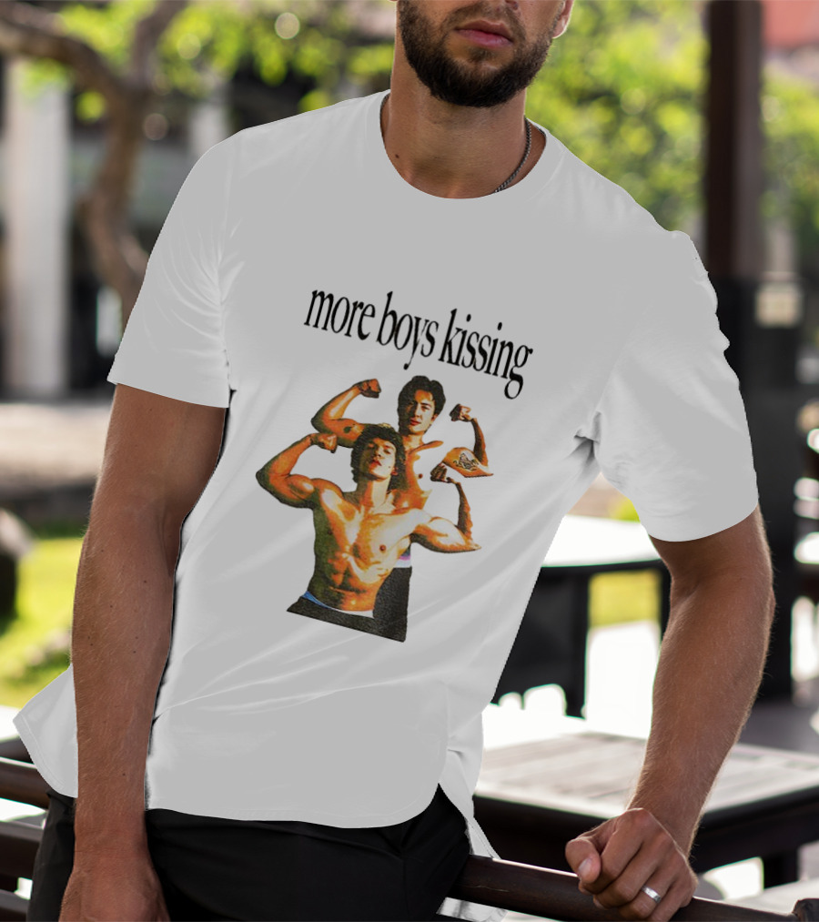 Heated Rivalry More Boys Kissing Muscle Flexing Duo T-Shirt