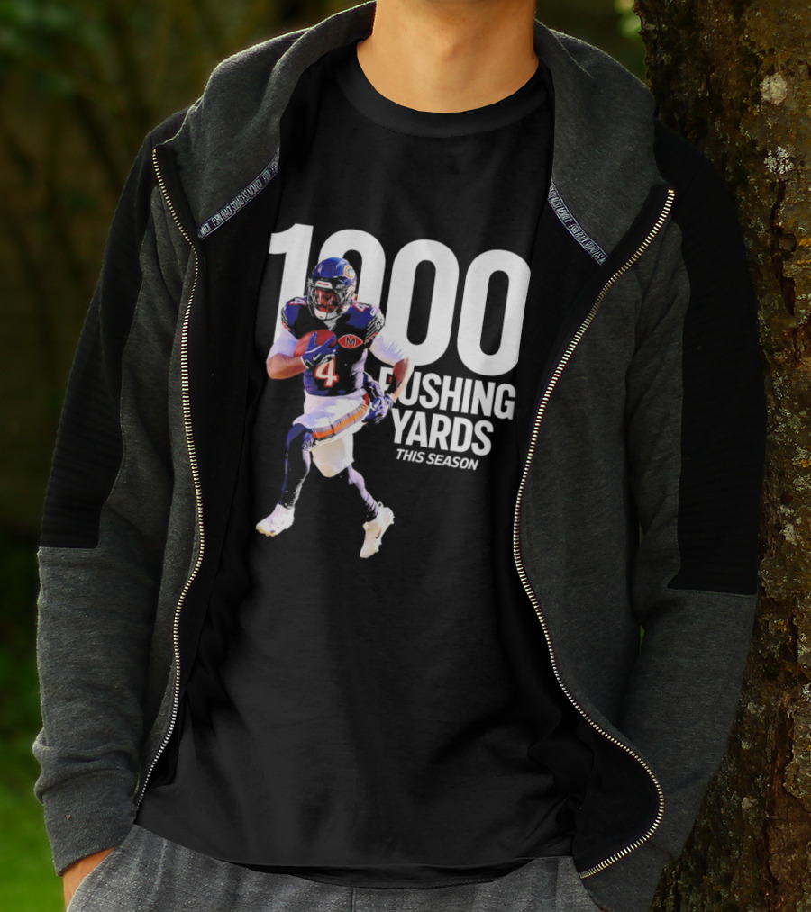 Chicago Bears 1000 Rushing Yards This Season T-Shirt