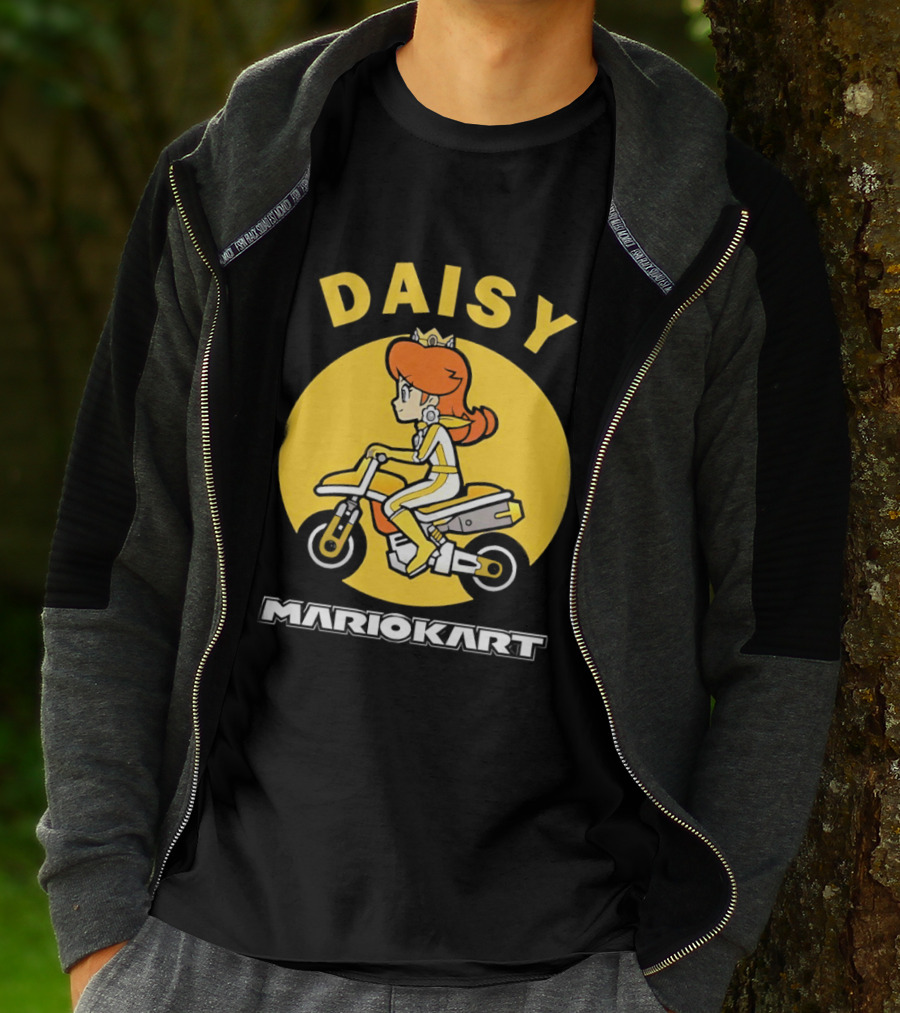 Daisy Mario Kart Motorcycle Rider T-Shirt
