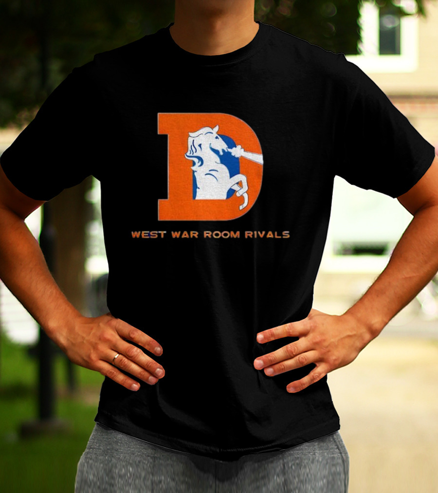 Denver Broncos AFC West War Room Rivals Old T-Shirt
