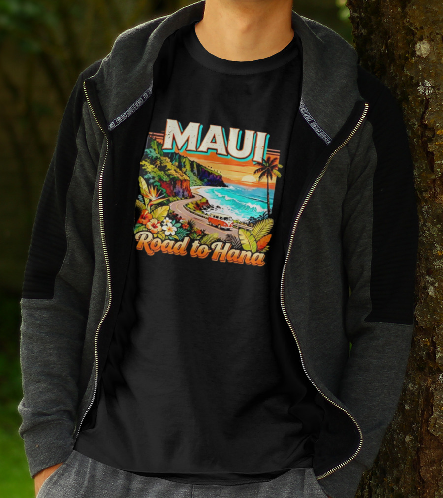 Maui Scenic Road To Hana Hawaii Tropical Adventure T-Shirt