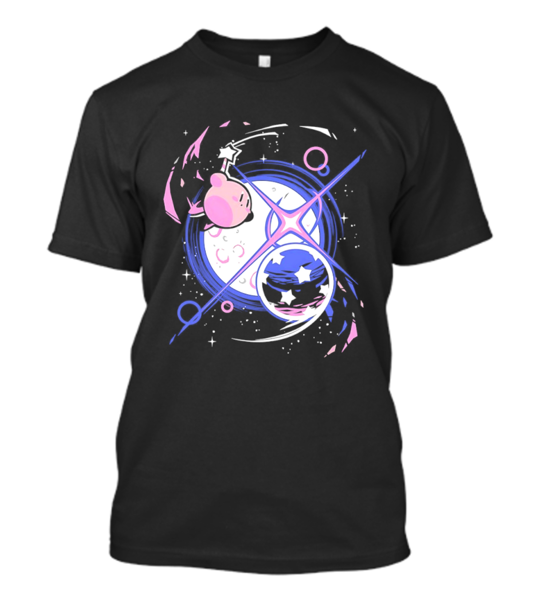 Kirby Celestial Cosmic Dance With Stars And Lunar T-Shirt