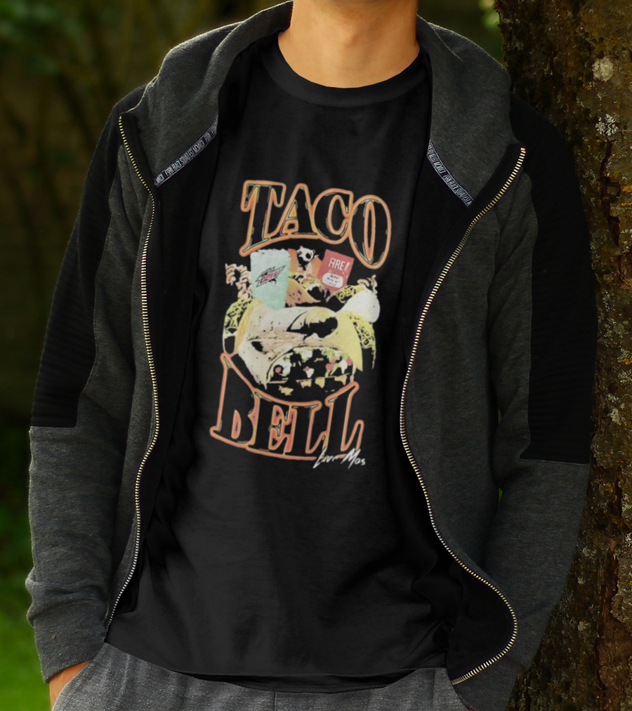 Taco Bell Live Mas 90s Burrito Mountain Dew Combo T-Shirt