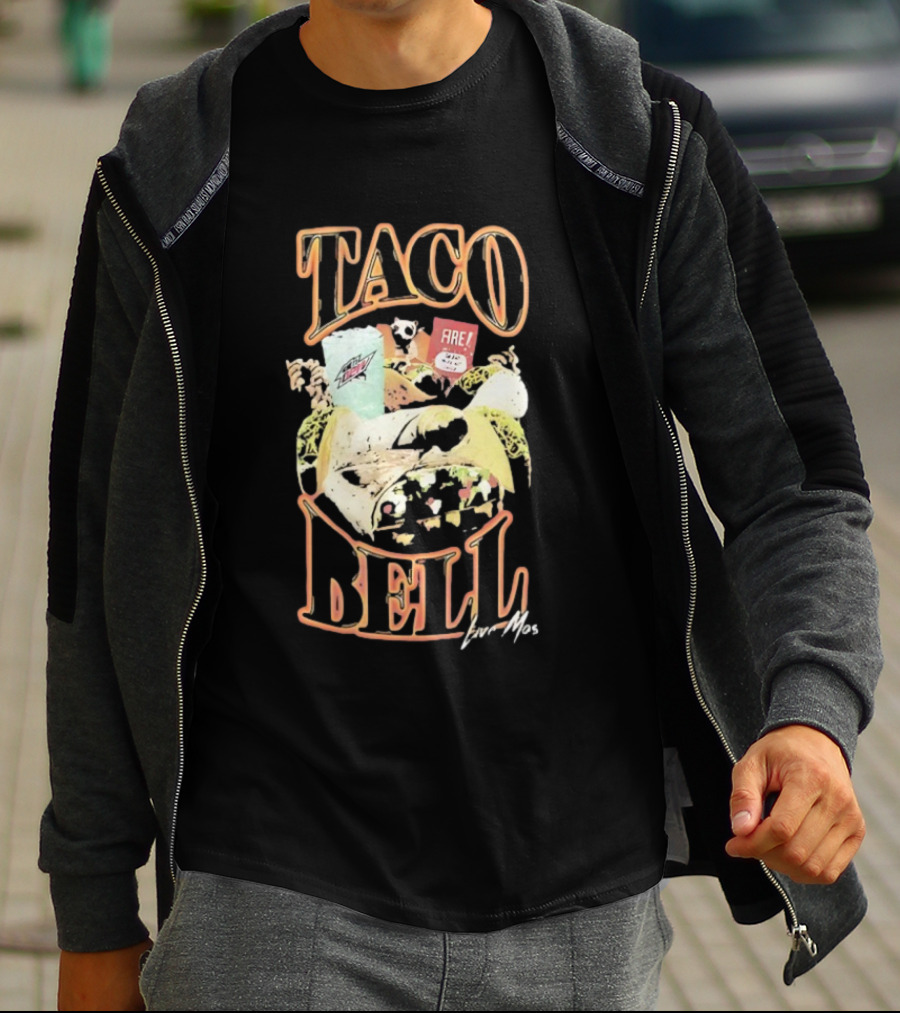 Taco Bell Live Mas 90s Burrito Mountain Dew Combo T-Shirt