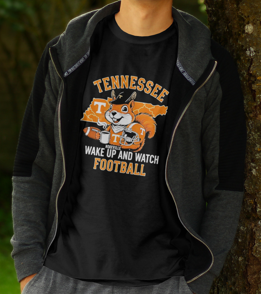 Tennessee Volunteers Wake Up And Football Squirrel T-Shirt
