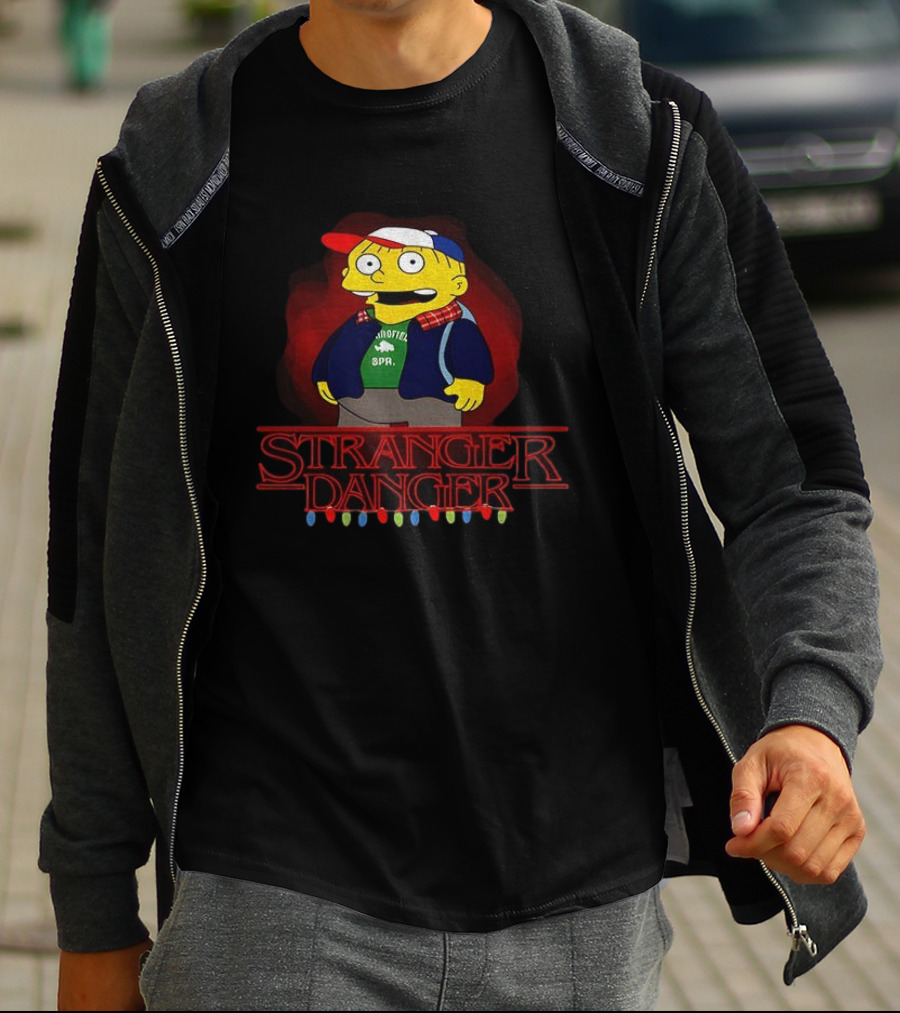 Stranger Danger Ralph Parody Iconic Crossover With Christmas Lights T-Shirt