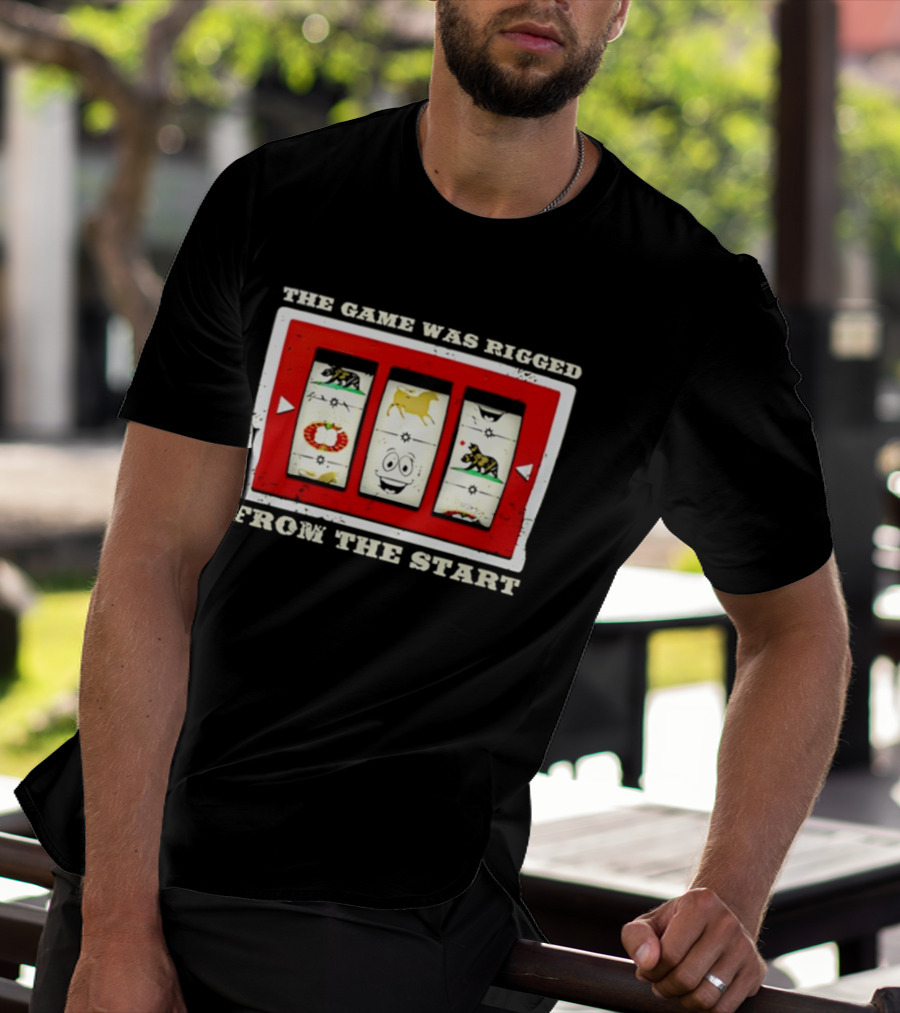The Game Was Rigged From The Start Slot Machine Vintage Look T-Shirt