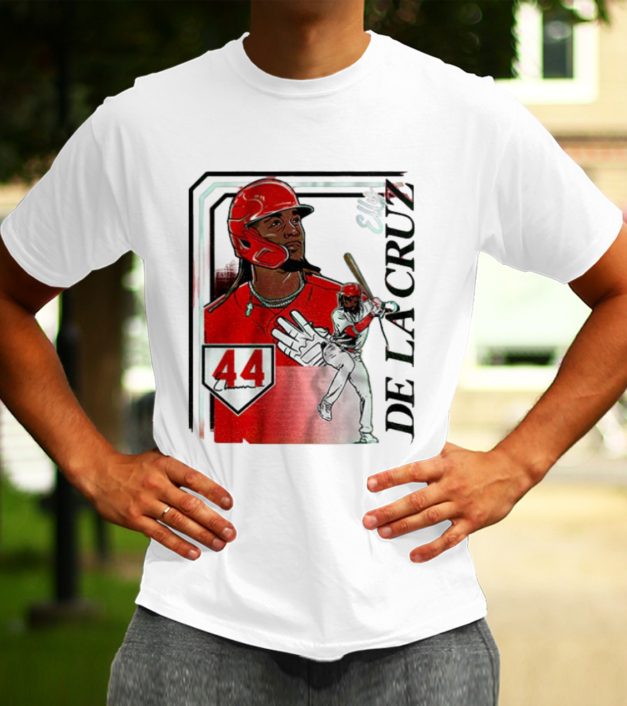 Elly De La Cruz Number 44 Reds Collage Frame MLB T-Shirt