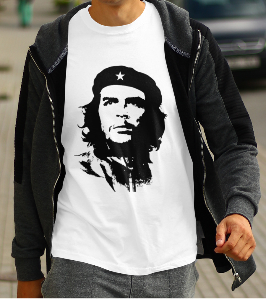 Che Guevara Big Head Argentine Marxist Revolutionary Iconic Stencil T-Shirt