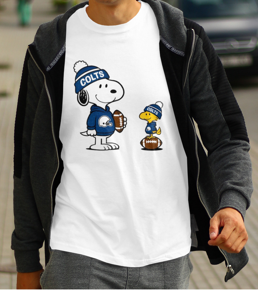 Indianapolis Colts Snoopy Woodstock NFL Football T-Shirt