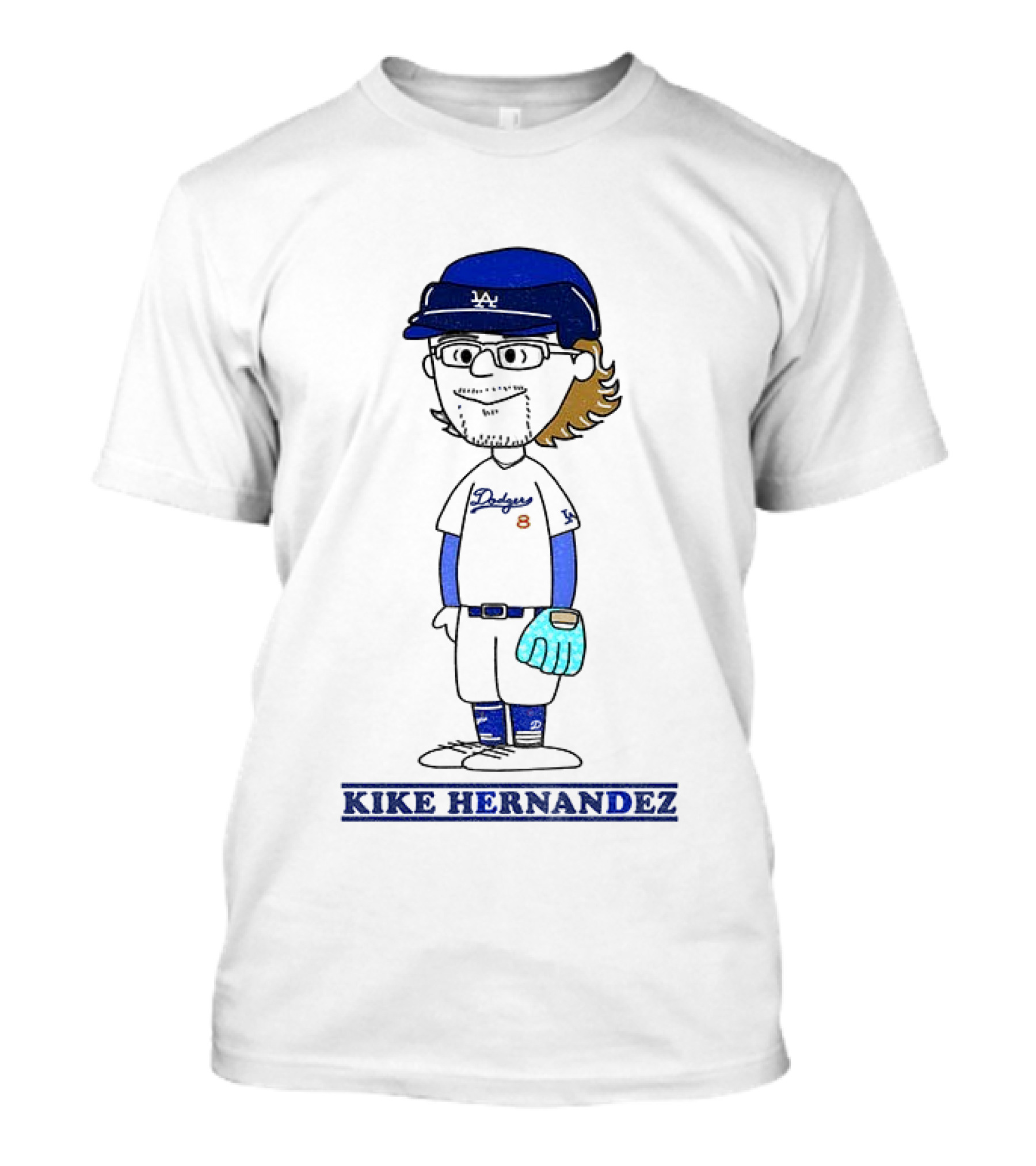 Peanuts Kike Hernandez Los Angeles Dodgers Baseball Player Collaboration 2025 T-Shirt