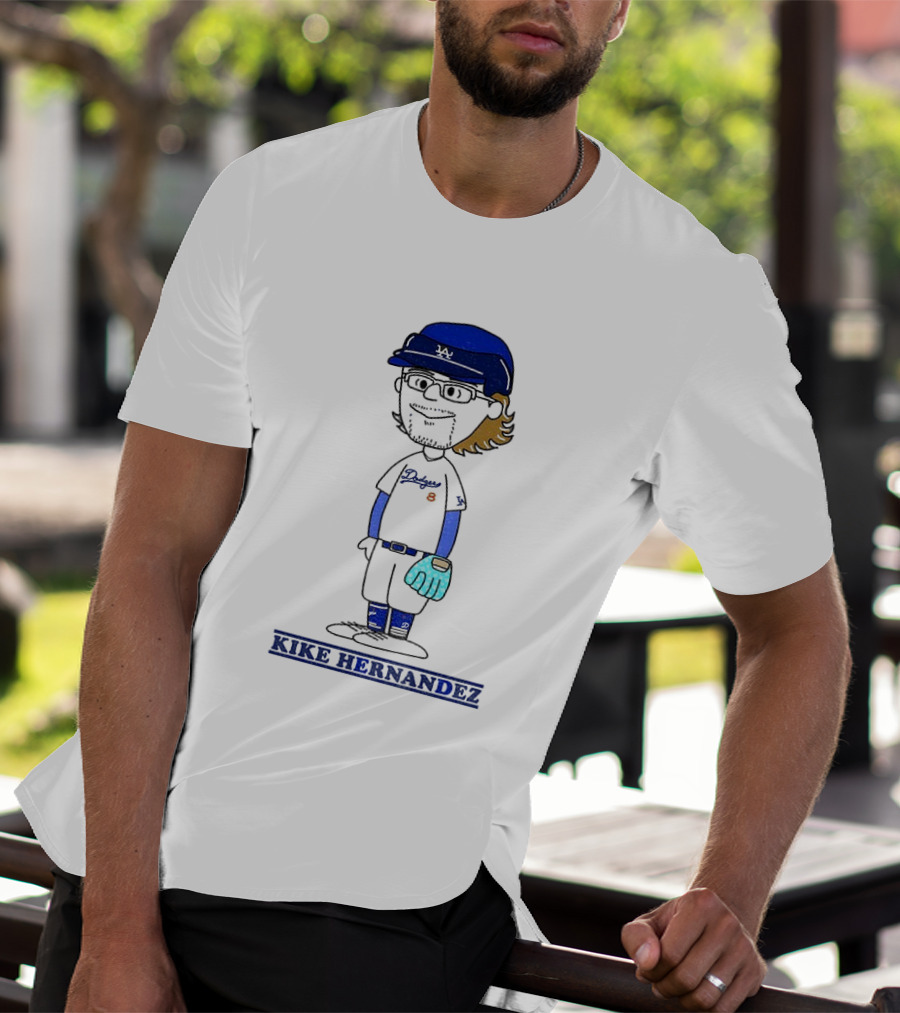 Peanuts Kike Hernandez Los Angeles Dodgers Baseball Player Collaboration 2025 T-Shirt