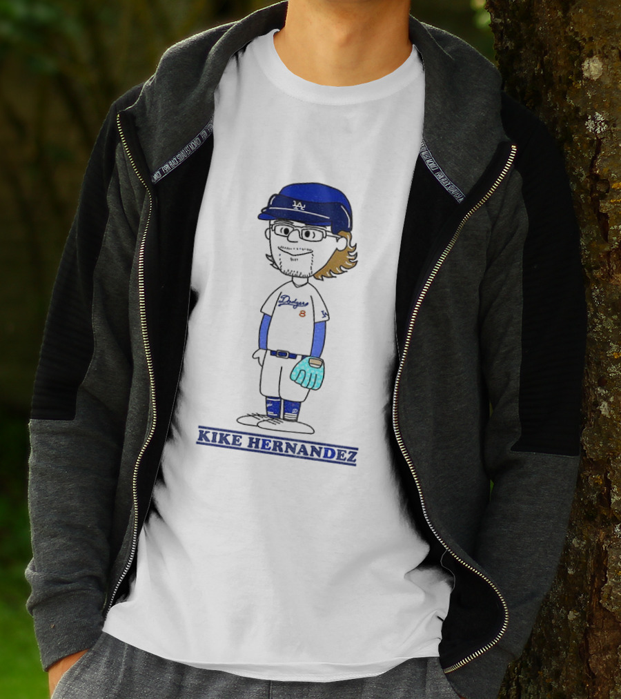 Peanuts Kike Hernandez Los Angeles Dodgers Baseball Player Collaboration 2025 T-Shirt