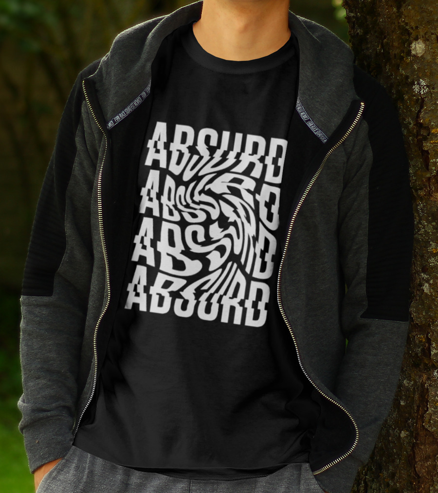 Absurd Vortex Optical Illusion Distorted T-Shirt