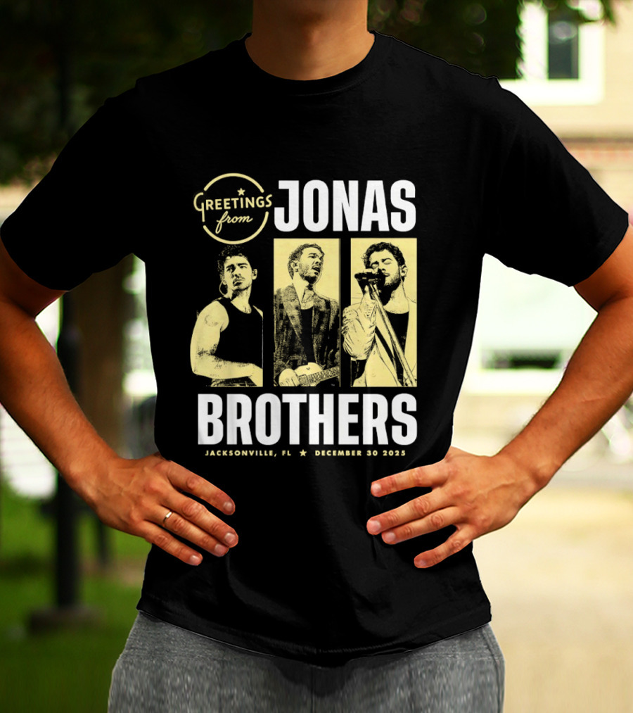 Greetings From Jonas Brothers 2025 Hershey PA December 10 T-Shirt